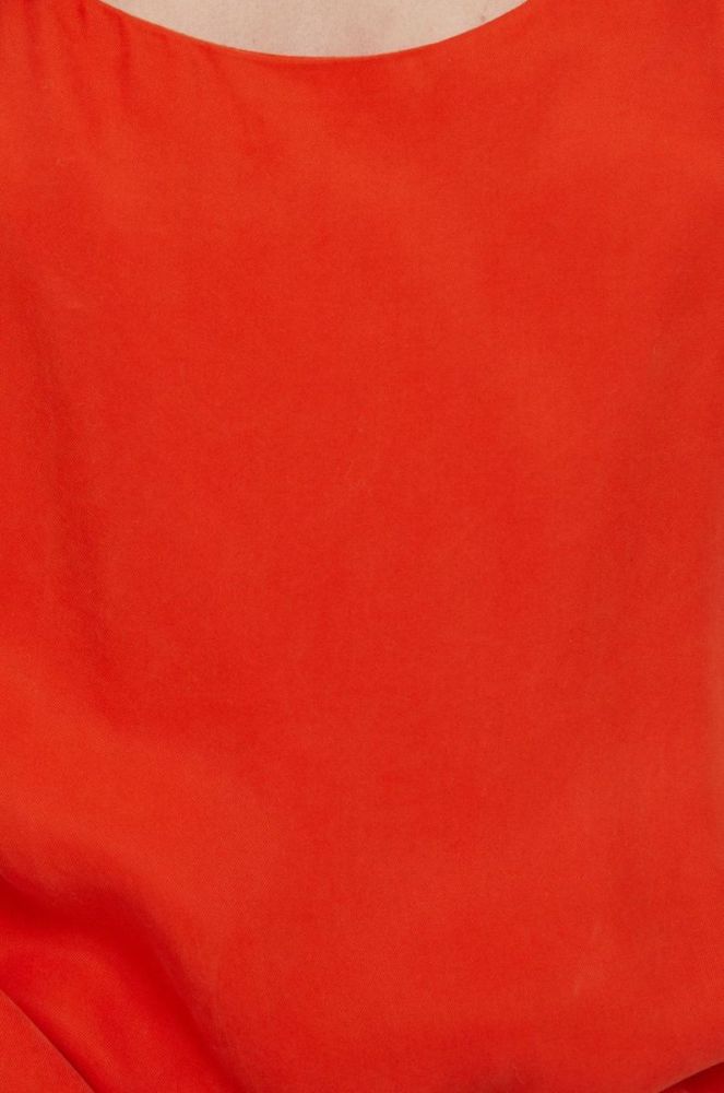 Блузка Superdry колір помаранчевий фото 5