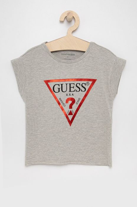 Дитяча футболка Guess колір сірий (1521712) Дитяча футболка Guess колір сірий (1521712)