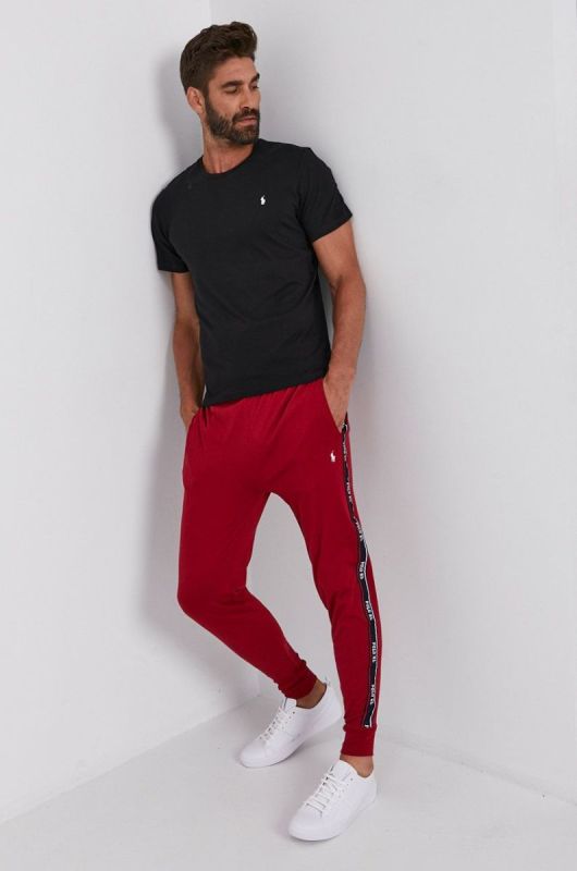 Бавовняна футболка Polo Ralph Lauren колір чорний гладкий фото 2