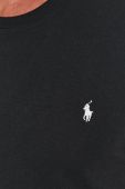 Бавовняна футболка Polo Ralph Lauren колір чорний гладкий