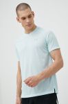 Бігова футболка Under Armour колір синій однотонний
