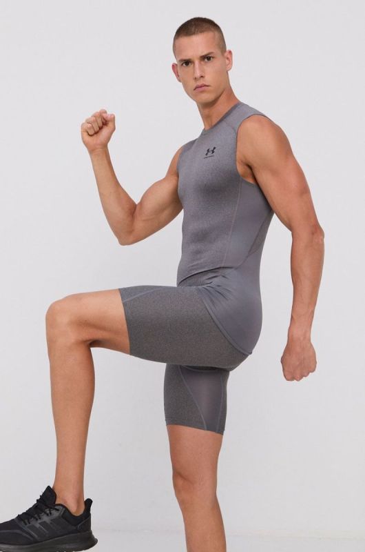 Футболка Under Armour 1361522 чоловіча колір сірий фото 2