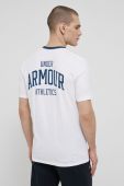 Футболка Under Armour 1366460 чоловіча колір білий гладкий