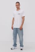 Бавовняна футболка Lee колір білий з принтом (1536437)