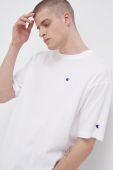Бавовняна футболка Champion 216548 колір білий з аплікацією 216548-MS053
