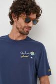 Бавовняна футболка MC2 Saint Barth колір синій з принтом (3608942)