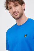 Lyle & Scott - Бавовняна футболка колір блакитний (1748716)