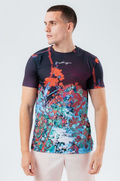 Футболка Hype чоловічий колір чорний візерунок