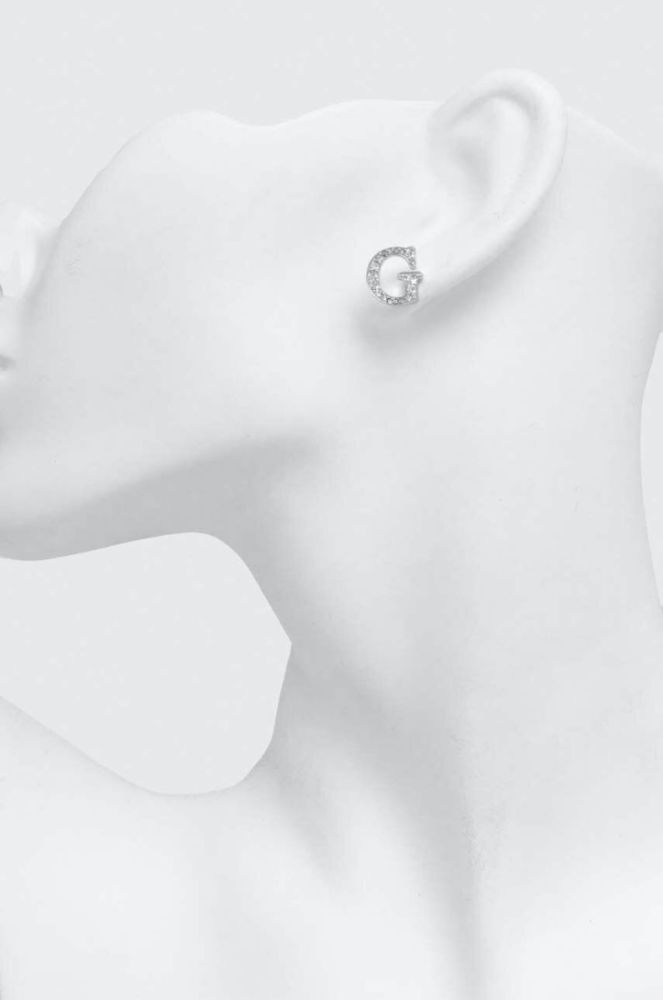 Сережки Guess колір срібний (3566517) фото 3