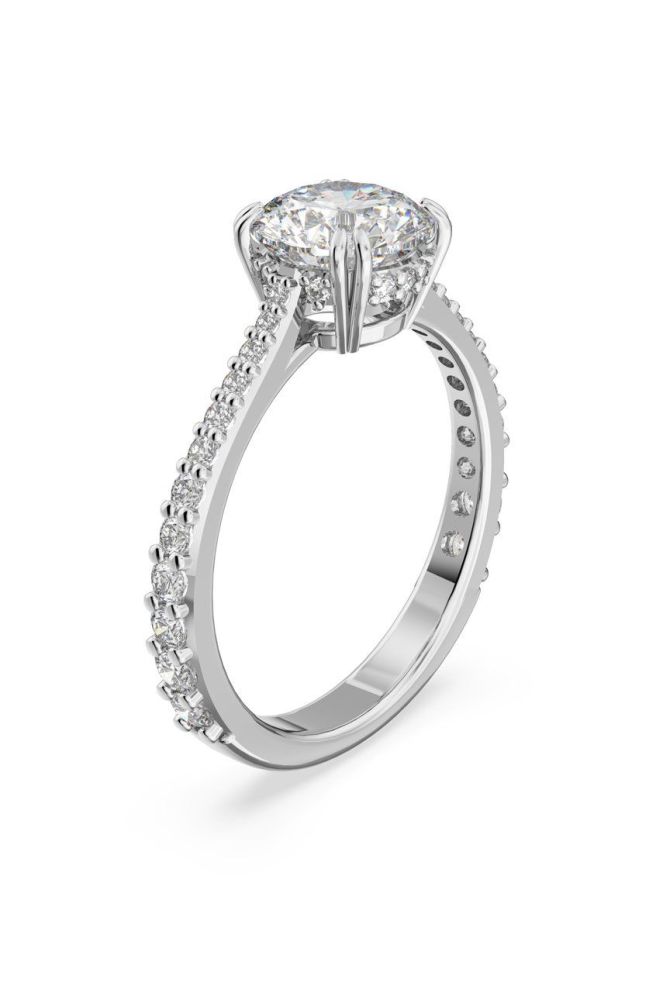 Перстень Swarovski колір срібний (2539797)