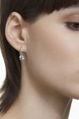 Сережки Swarovski колір срібний (2484245)