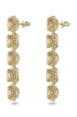 Сережки Swarovski колір золотий (2542862)