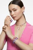 Сережки Swarovski колір фіолетовий (2602317)