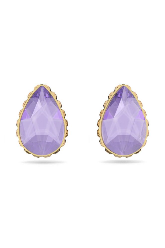 Сережки Swarovski колір фіолетовий (2481165)