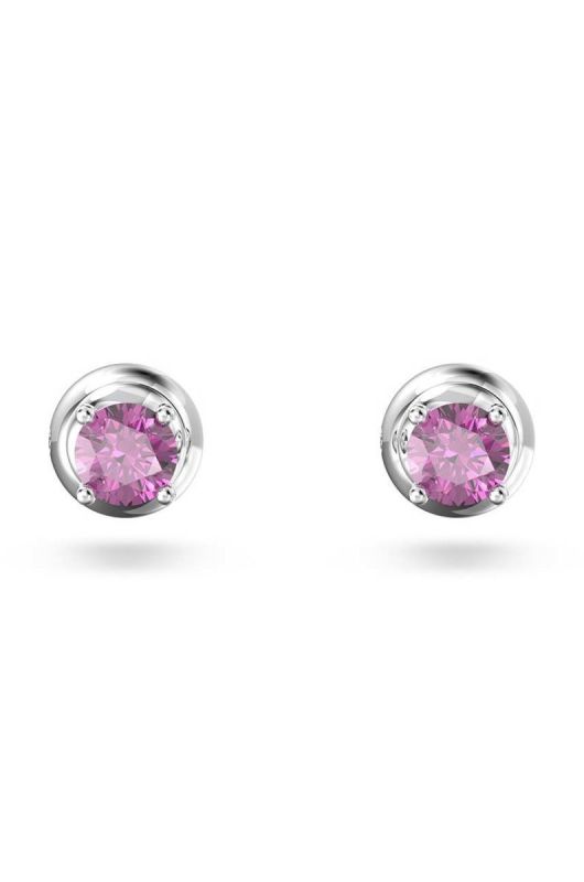 Сережки Swarovski Stilla Stilla колір рожевий