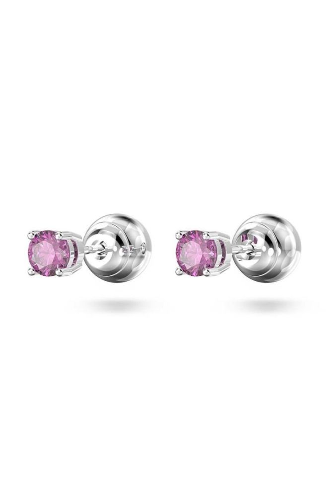 Сережки Swarovski Stilla Stilla колір рожевий фото 3
