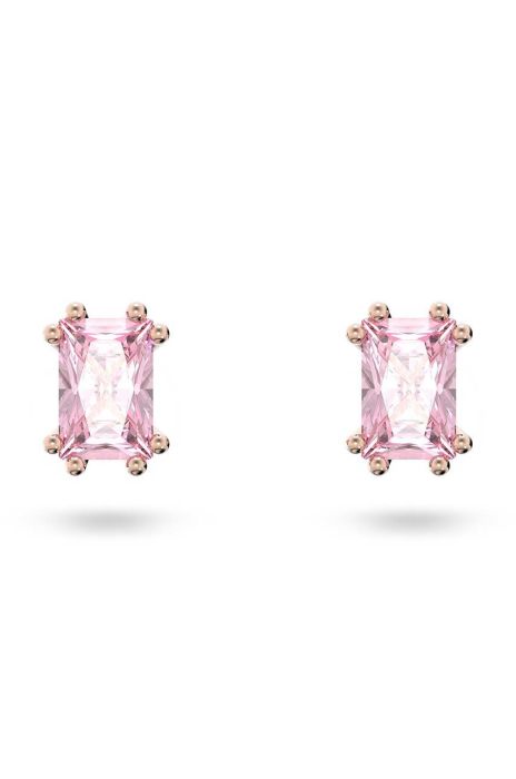 Сережки Swarovski колір рожевий (2757213)