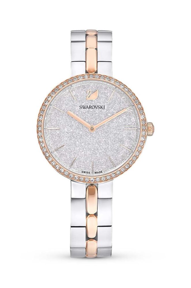 Годинник Swarovski Cosmopolitan жіночий колір срібний