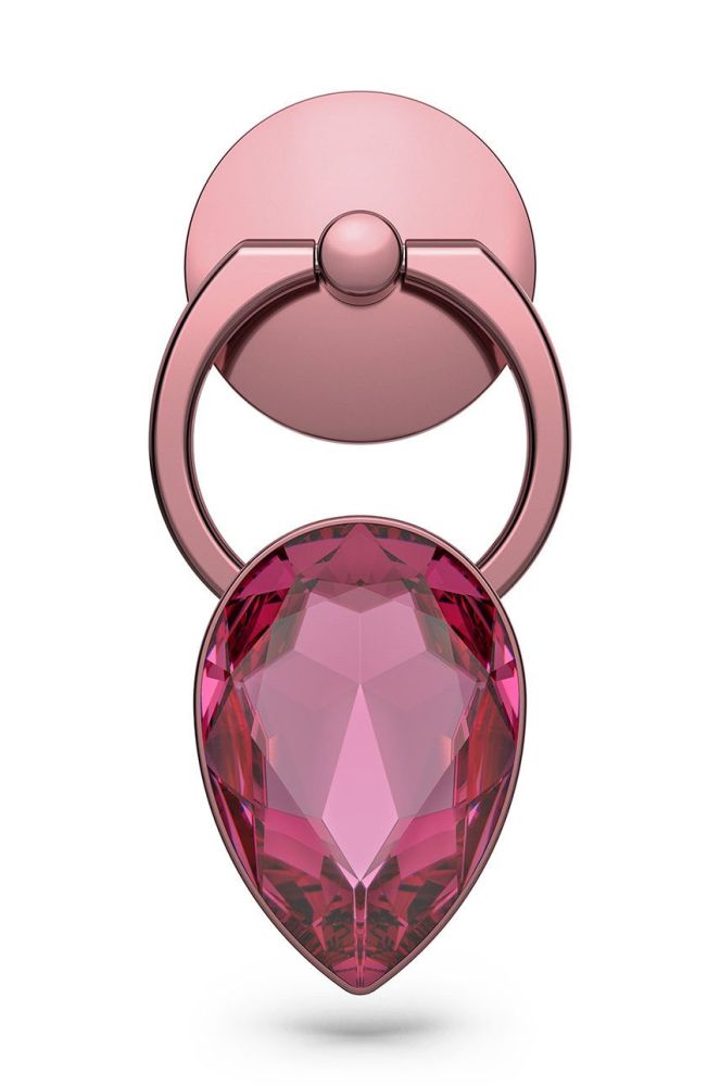 Тримач для телефону з кільцем для пальця Swarovski колір рожевий (2828702)