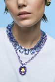Ланцюжок Swarovski Dulcis колір фіолетовий