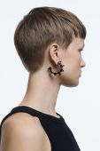 Сережки Swarovski Ortyx колір чорний