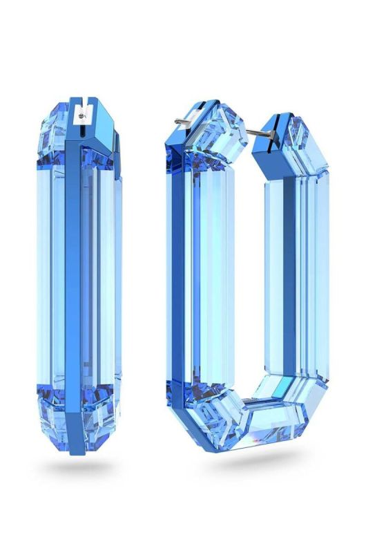 Сережки Swarovski Lucent колір блакитний (2822600) фото 2