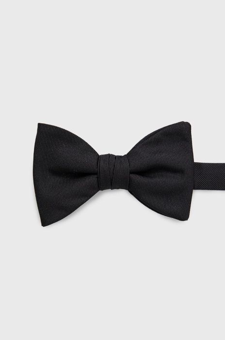 Шовковий метелик HUGO колір чорний (2633428)