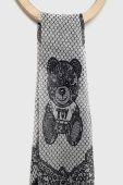 Шовкова хустка на шию Moschino колір чорний візерунок (2925124)
