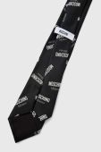 Шовковий галстук Moschino колір чорний (2919161)