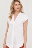 Бавовняна блузка Tiger Of Sweden жіноча колір білий однотонна (2431516)
