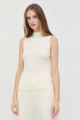Безрукавка Twinset жіночий колір бежевий легкий