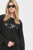 Бавовняна кофта MICHAEL Michael Kors жіноча колір чорний з принтом