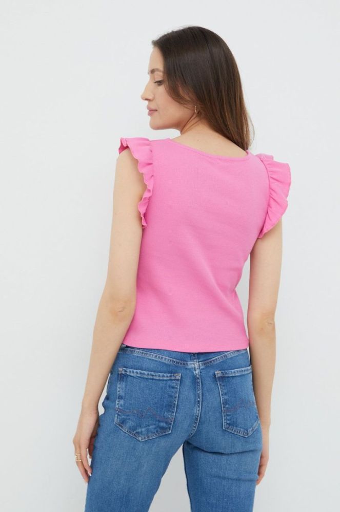 Топ Pepe Jeans жіночий колір фіолетовий фото 3