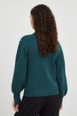Светр Bruuns Bazaar жіночий колір зелений теплий гольф