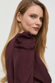 Блузка Morgan жіноча колір бордовий однотонна (2847176)