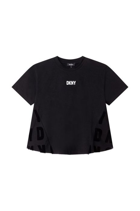 Дитяча футболка Dkny колір чорний (2611513)