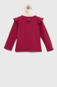 Лонгслів для немовлят Birba&Trybeyond колір бордовий Лонгслів для немовлят Birba&Trybeyond колір бордовий