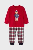 Дитяча піжама Mayoral колір червоний з принтом