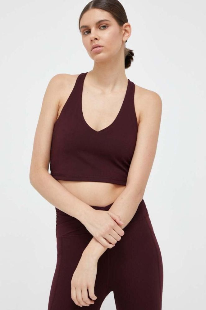Топ Dkny жіночий колір бордовий (3406772) фото 4