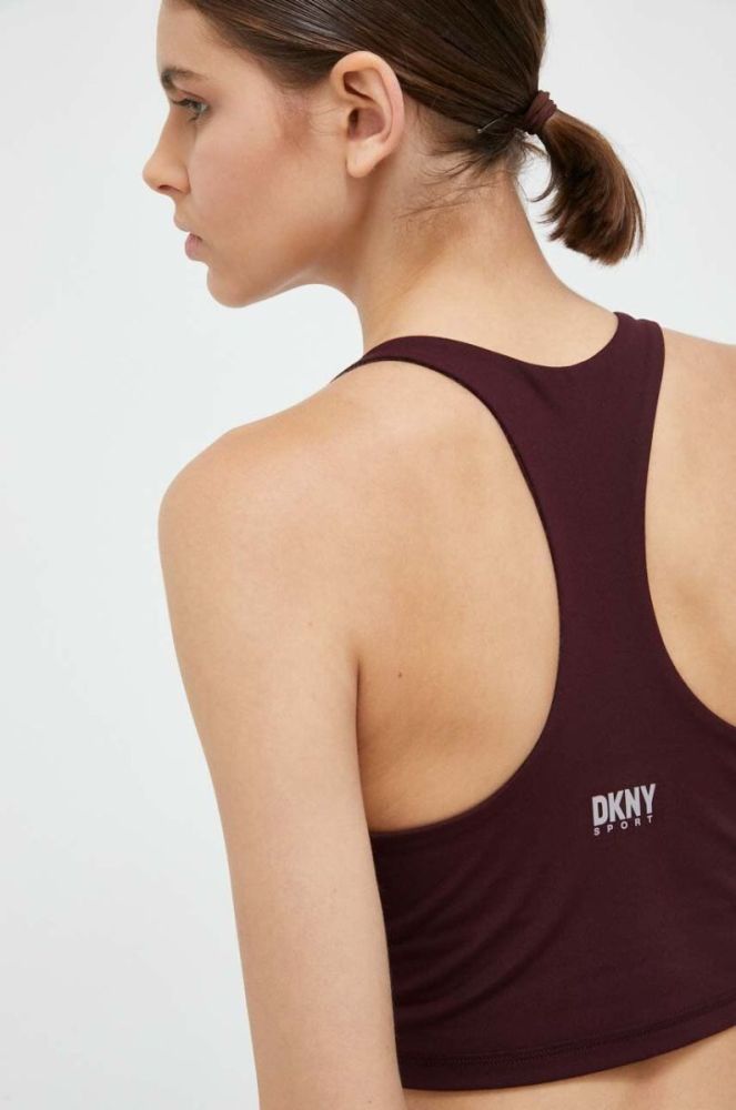 Топ Dkny жіночий колір бордовий (3406772) фото 5