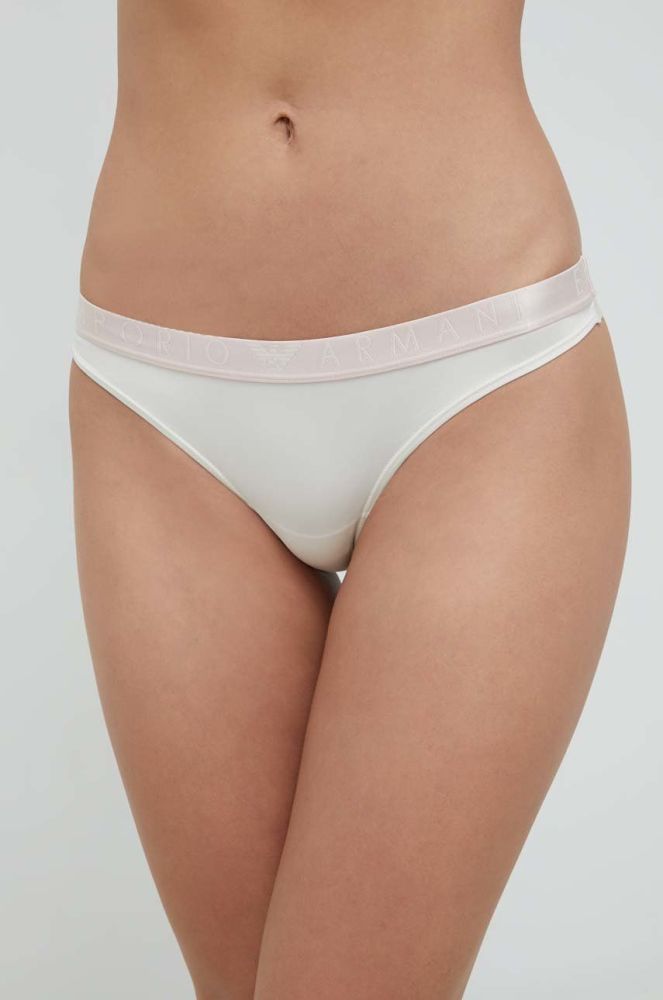 Бразиліани Emporio Armani Underwear 2-pack колір бежевий (2854575)