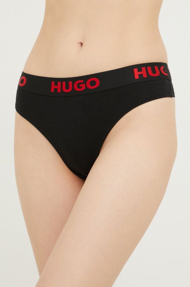 Стринги HUGO колір чорний (2503291)