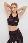 Спортивний бюстгальтер Only Play Emo колір чорний візерунок Спортивний бюстгальтер Only Play Emo колір чорний візерунок
