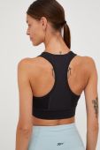Спортивний бюстгальтер Reebok Running Essentials колір чорний однотонний