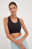 Спортивний бюстгальтер Reebok Running Essentials колір чорний однотонний