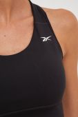 Спортивний бюстгальтер Reebok Running Essentials колір чорний однотонний