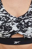 Спортивний бюстгальтер Reebok Modern Safari колір чорний візерунок (2884044)