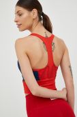 Спортивний бюстгальтер adidas Performance Marimekko колір червоний візерунок Спортивний бюстгальтер adidas Performance Marimekko колір червоний візерунок