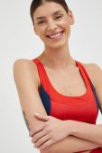Спортивний бюстгальтер adidas Performance Marimekko колір червоний візерунок Спортивний бюстгальтер adidas Performance Marimekko колір червоний візерунок