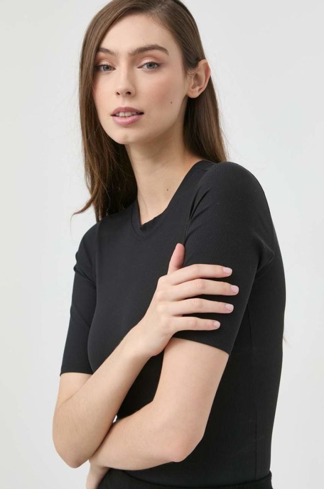 Боді Spanx Suit Yourself Ribbed Short жіночі колір чорний фото 5